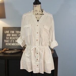 MOVING SALE! Tommy Hilfiger white Jacket Size M L